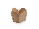 1 Bio Kraft PLA Lunch Box (800ml) - Open FOOD-LBX1PLA.webp