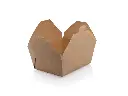 8 Bio Kraft PLA Lunch Box (1300 ml) - Open FOOD-LBX8PLA.webp