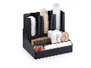 Black Plastic Cup Lid Condiments Organiser Kit 6 Comp products BAR-CUPLDORG6.webp