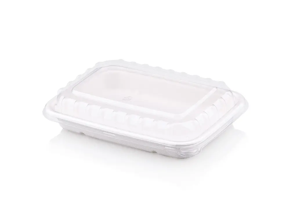 500ml Sugar Cane Deli Meal Container & Lid FOOD-MEAL500.webp