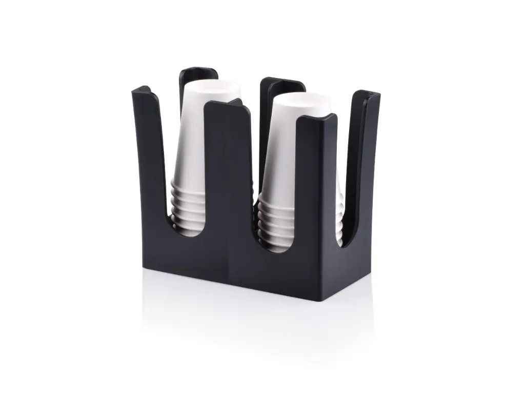 Black 2 Cup Holder Parallel with cups PL2CUPPARALL.webp