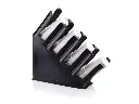 Black 4 Cup Holder Oblique with Cups PL4CUPOBLIQ.webp