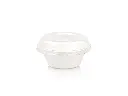 250ml Round Sugar Cane Top Hat Bowl with Lid FOOD-BWL9TH.webp