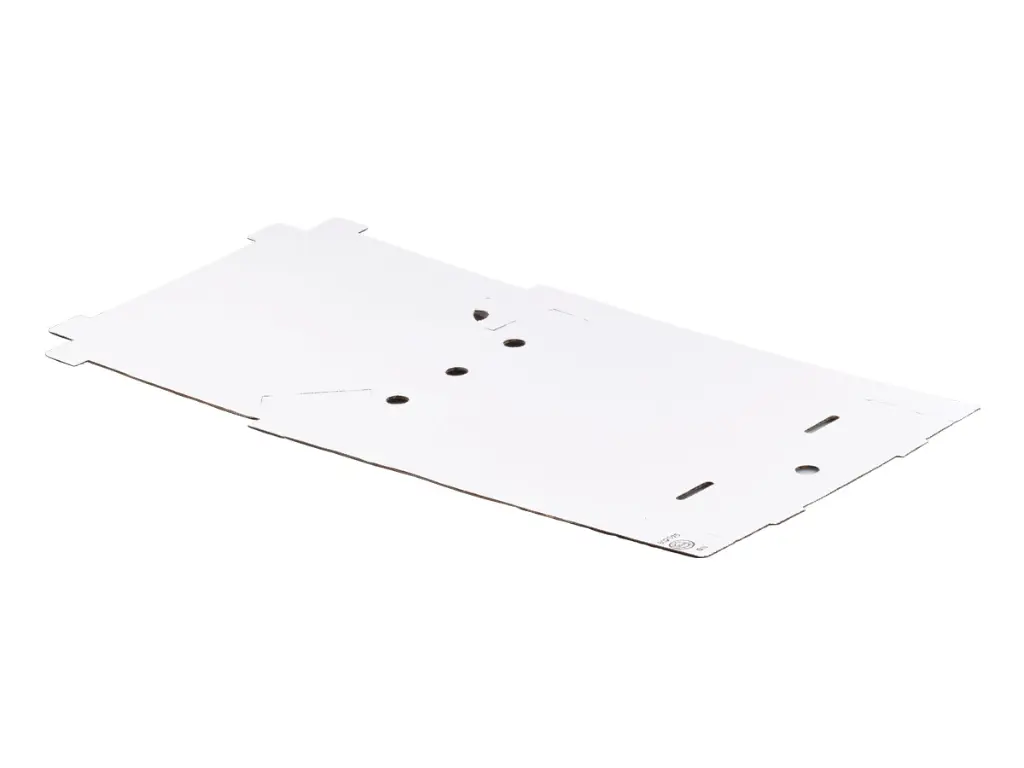 White Kraft Large Corrugated Pizza Box -  Unfolded PIZ-WHTLRGCR.webp