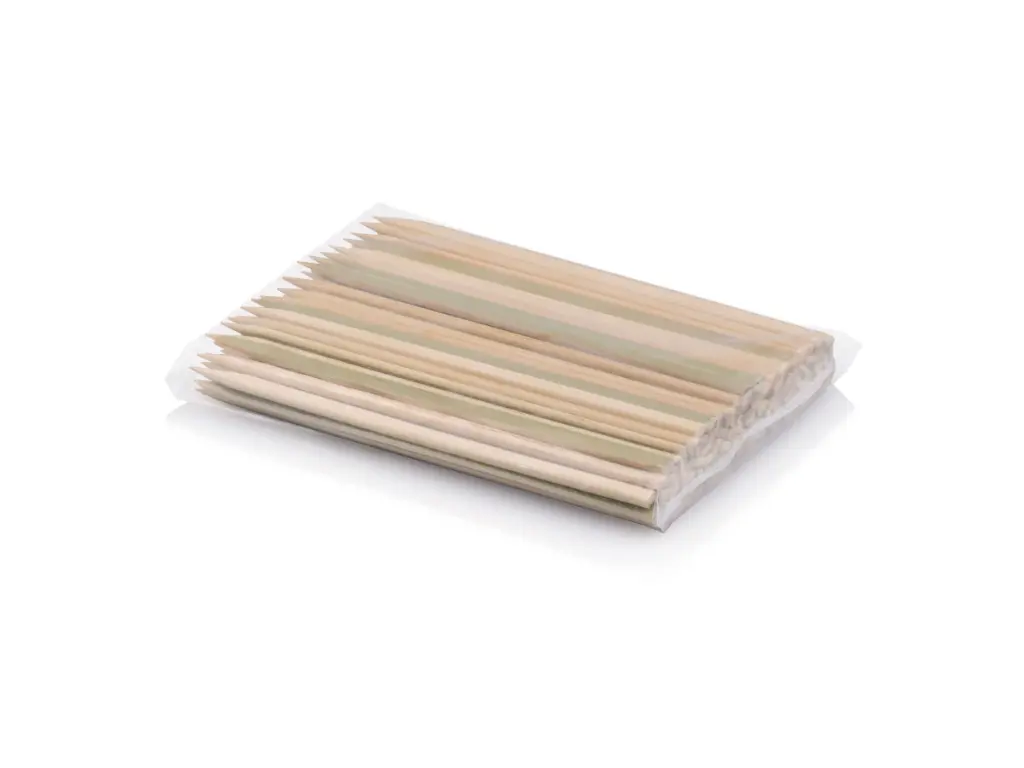 15 cm Bamboo Flat Skewer - Pkt BAM-FSXS150.webp