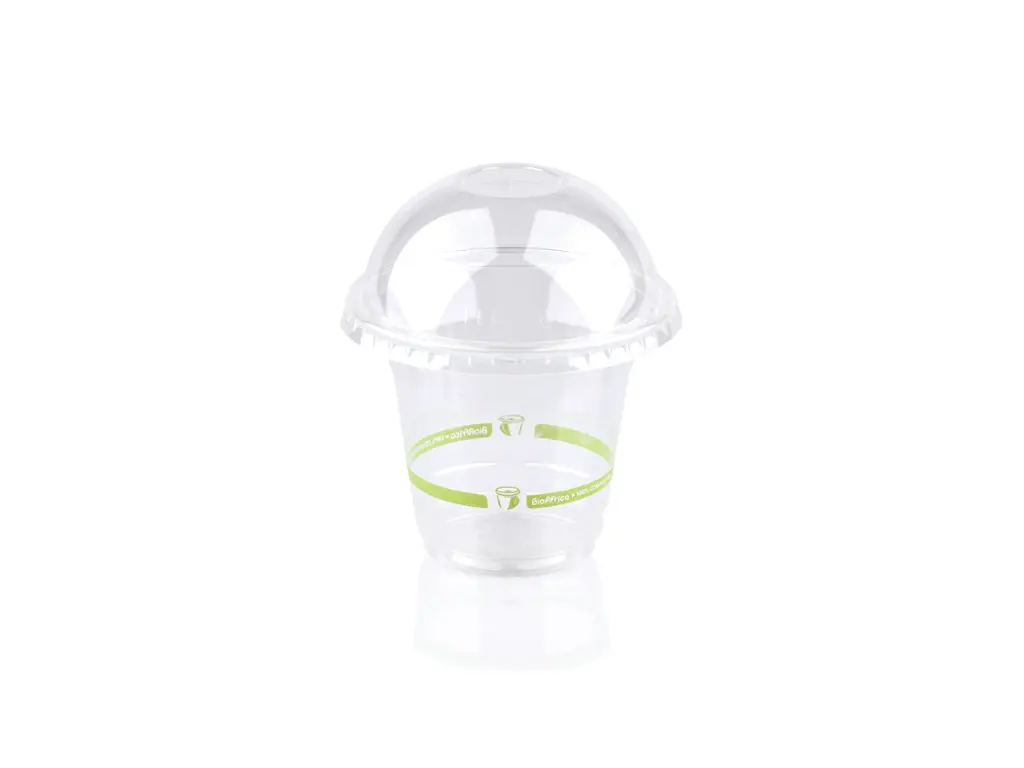 250ml BioSmoothie Branded & Dome Lid AJ BIO-SMOA10ZB.webp