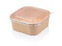 1.2L Kraft Square Bowl with Lid (1PE) FOOD-SQKBWL1L2.webp