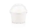 250 ml White Stripe Vintage Ice Cream Tub with Dome Lid.webp