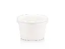 250 ml White Stripe Vintage Ice Cream Tub with Flat Lid.webp