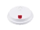 90mm White PP Bubble Tea Lid & Red Heart Plug SMOC-BT90WTRH.webp