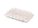 21.5cmx13.5cm Sugar Cane Medium Sushi Tray (Earth) & Lid FOOD-SUTRY217.webp