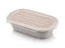 1L Sugar Cane Earth Rectangular Meal Container (1C) with Lid FOOD-MEAL1L1C.webp