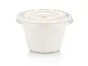 120ml Sugar Cane White Bio Portion Cup & PLA Lid FOOD-SAMP120.webp