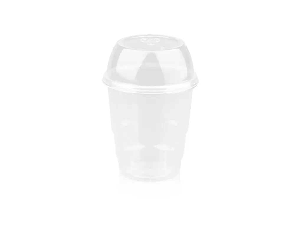250ml Robust PP Clear Cup & Lid SmoR-ROB250.webp