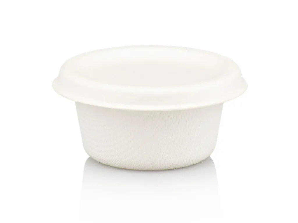 60ml Sugar Cane White Bio Portion Cup & SC Lid Food-Samp60.webp