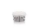 90 ml Black Stripe Vintage Ice Cream Tub with Flat Lid.webp
