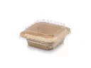 300ml Square Kraft Punched Bowl with Lid.webp