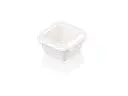 NEW Square Sugar Cane Meal 250ml Container & Lid FOOD-MEAL250.webp