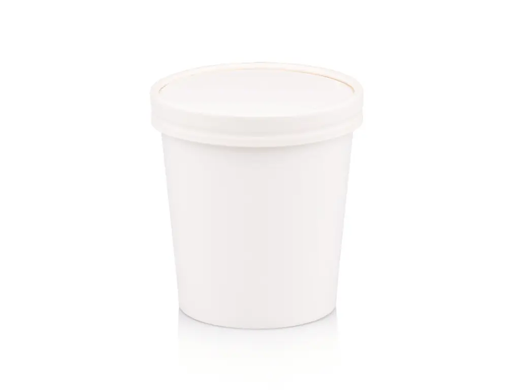 500ml White XJ Ice Cream Tub with Lid ICE-XJTub16.webp