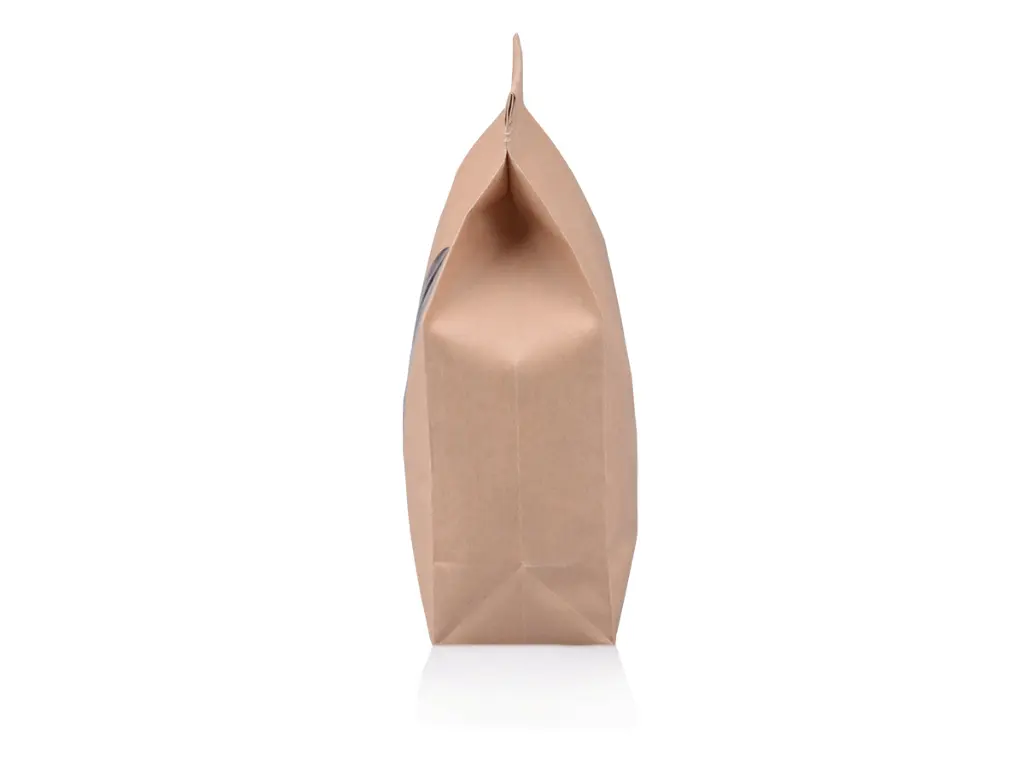 Kraft Flat Bottom Tin Tie Window (15cm) PBFBKTTW15-2.webp