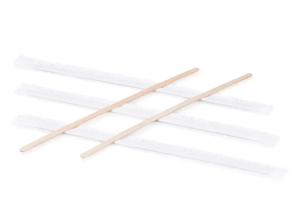 Stirrers: Birchwood - 19cm - Wrapped