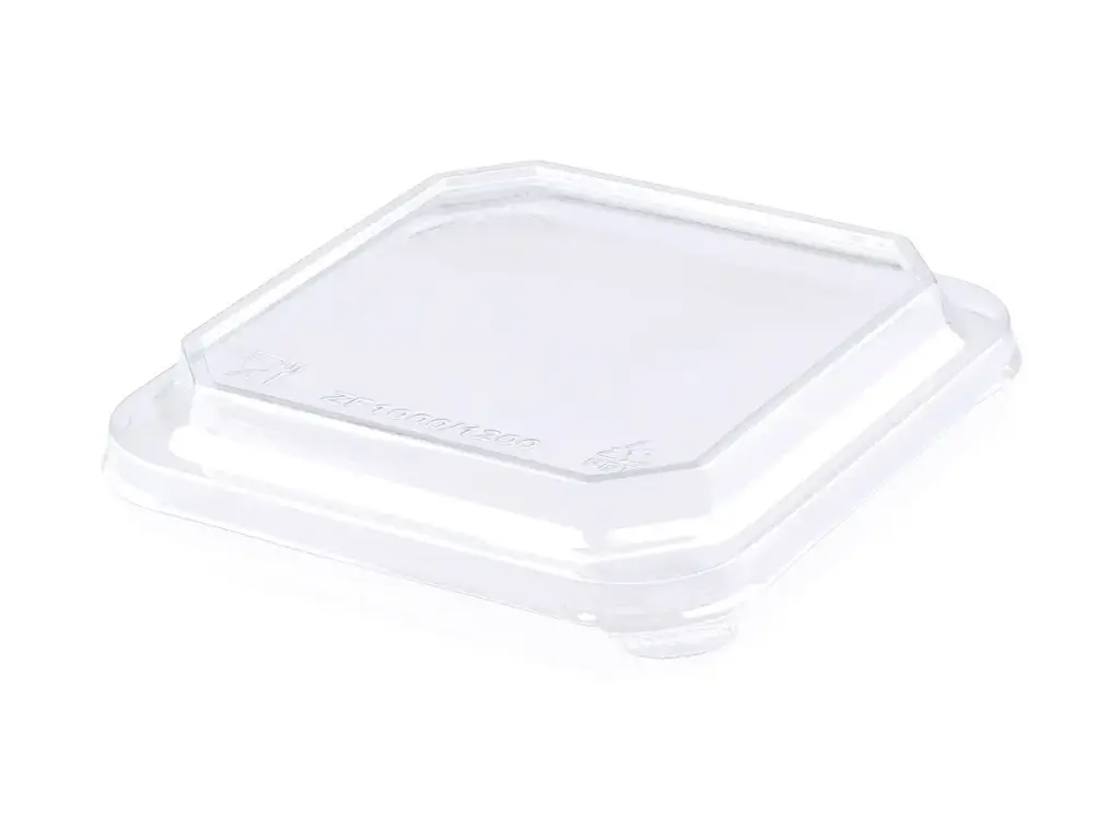 Punch Bowl - Square PET Lid - (178mm) (50's) - 1000ml