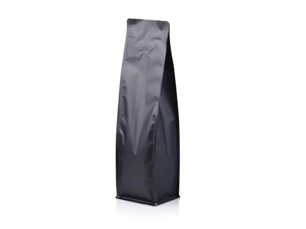 Coffee Bag: 1kg - Flat Bottom Zip & Valve 