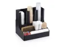 Barista Accessory Organizer: Cup, Lid & Condiment (6 Compartment)