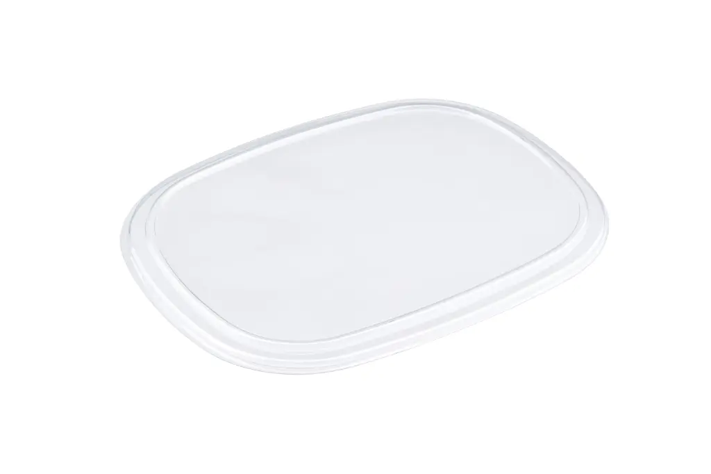 Microwavable: Plastic - Oval Meal Container's LID (Compartments) (250's) - PET - Z