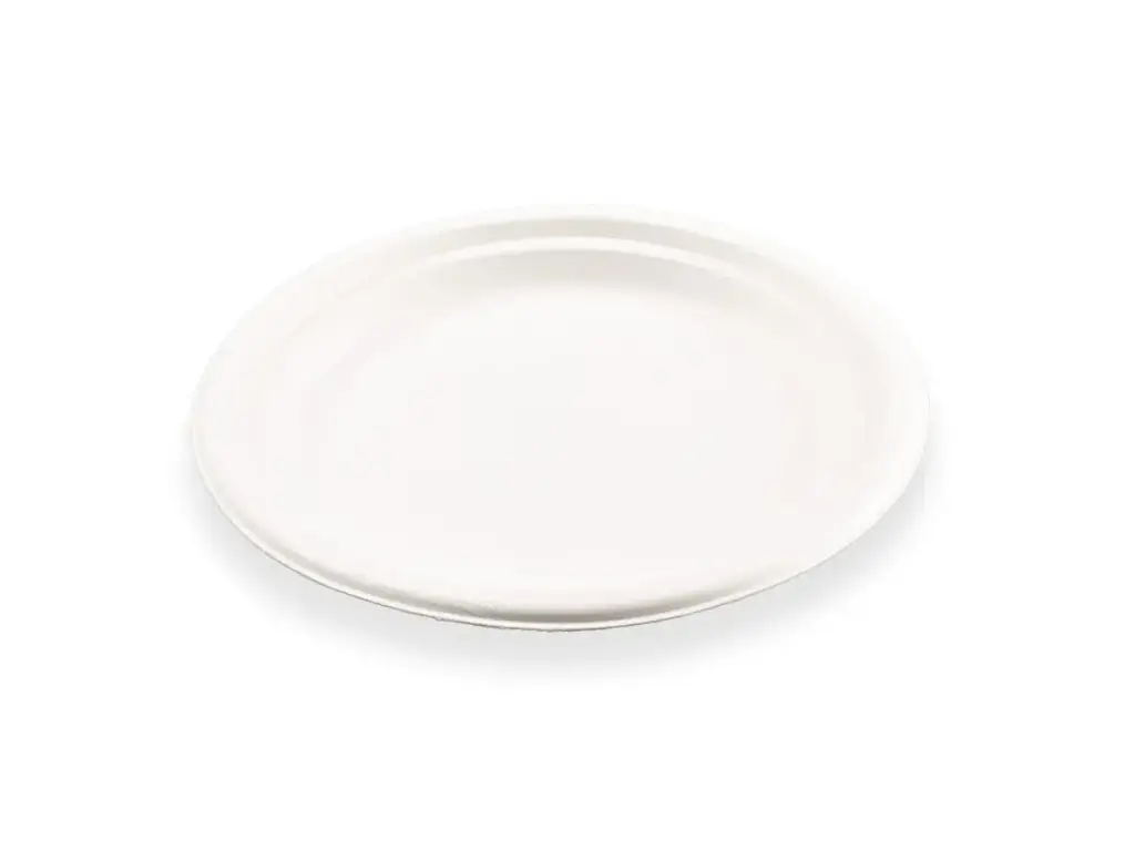 Plate: Round Sugarcane (22cm x 19cm) (8.75') - E