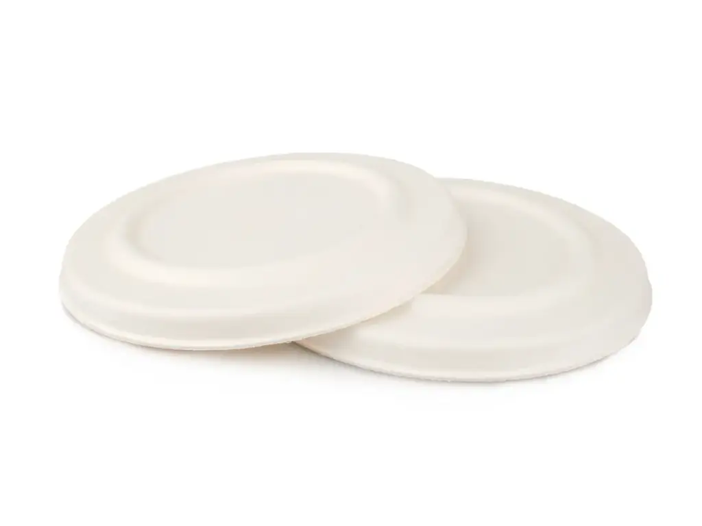 BioBowl: I/S - Sugarcane Lid (120mm) - Multi-Fit 