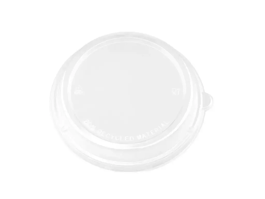 BioBowl: Sugarcane - 900ml Bowl's PET Lid (125's)