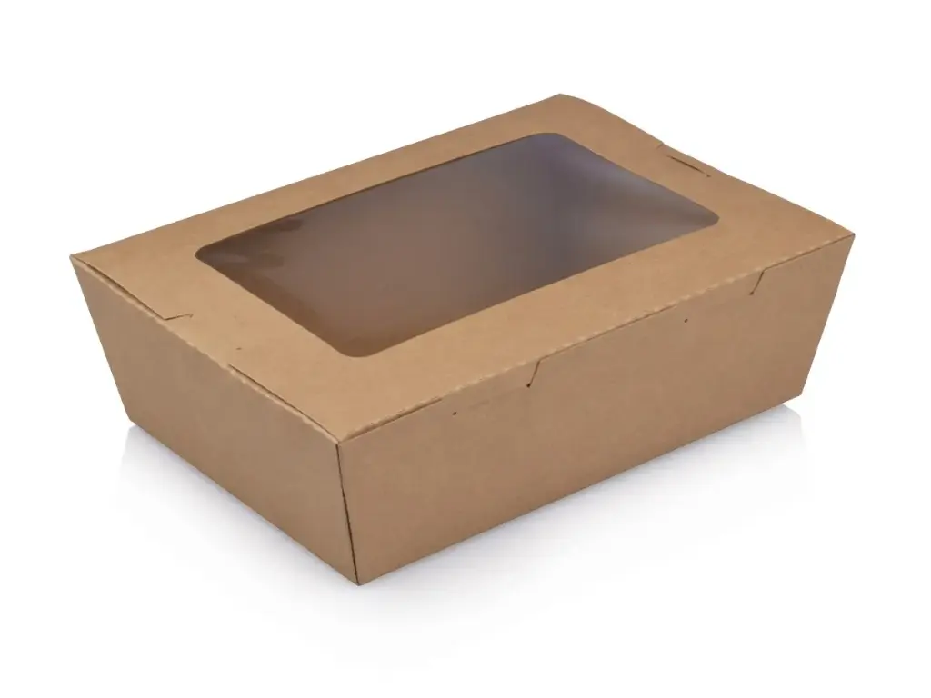 Salad Box: 2100ml, with Window - HJ 