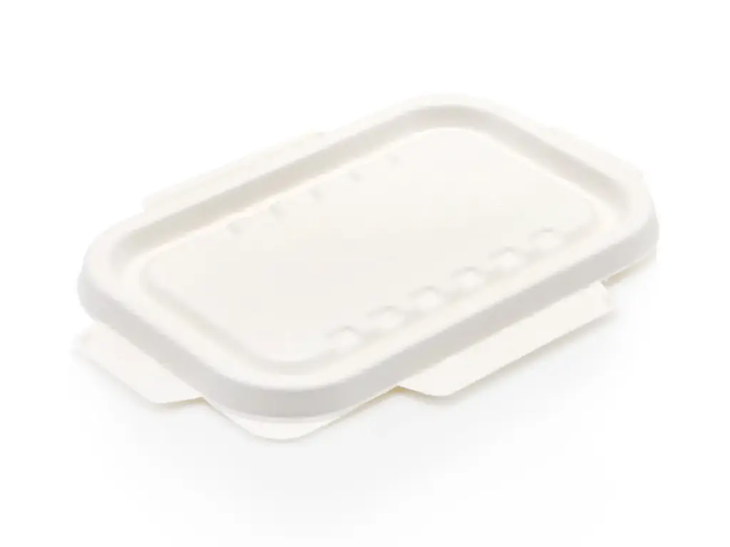 Deli Take Away: Sugarcane Container's Lid - Multi-Fit (Bagasse) (450ml - 1000ml) 