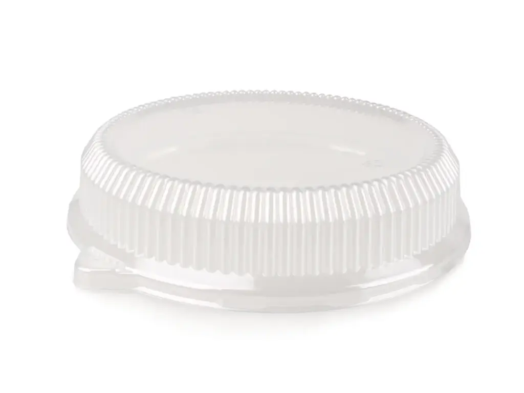 Plate: Sugarcane - Round 9' Ripple LID Catering Plate (23cm) - E