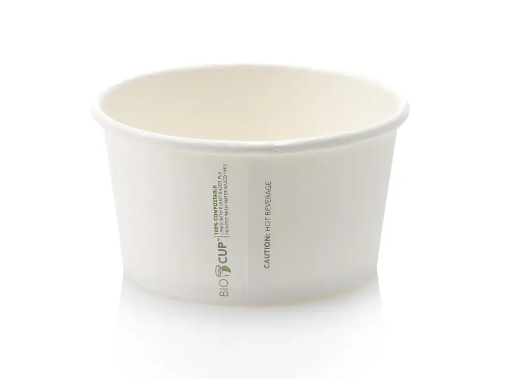 BioNoodle: 350ml (12z) Paper Tub (PLA) 