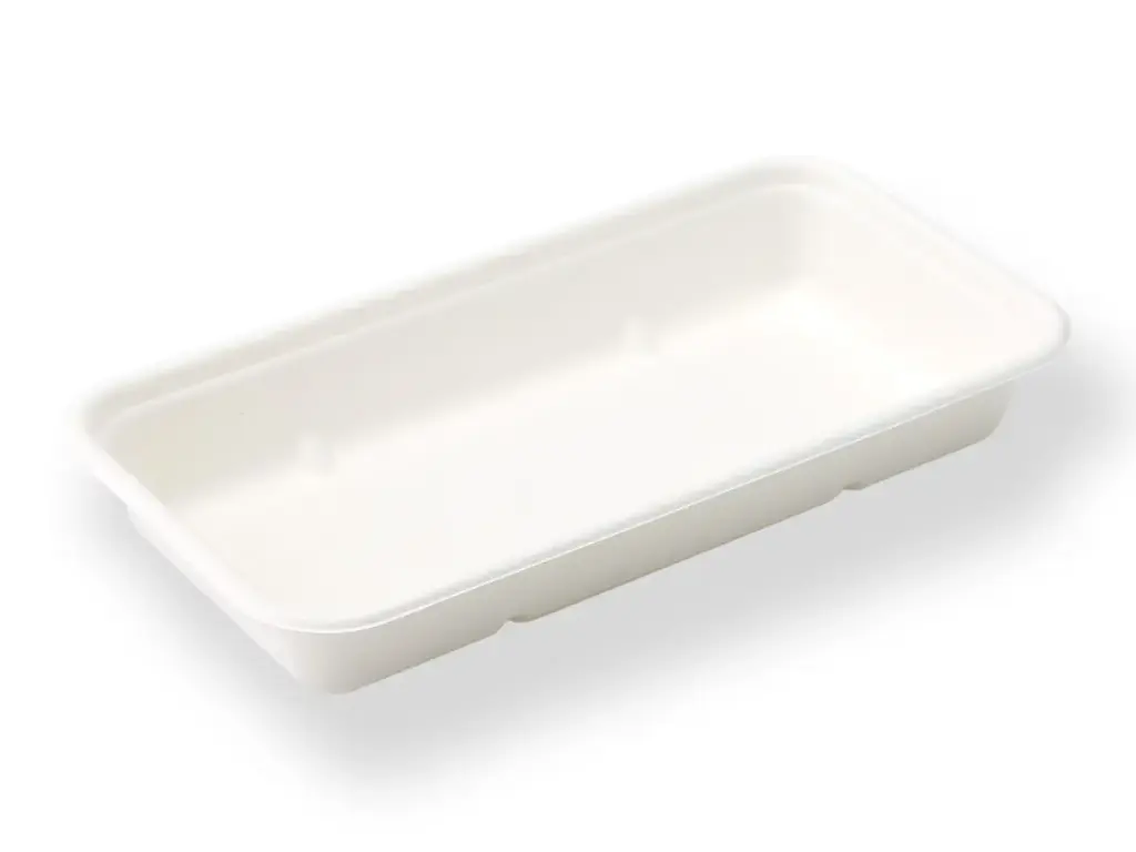 Deli Trays: Sugarcane Snack (Rectangle) - 23cm x 12cm (50's)