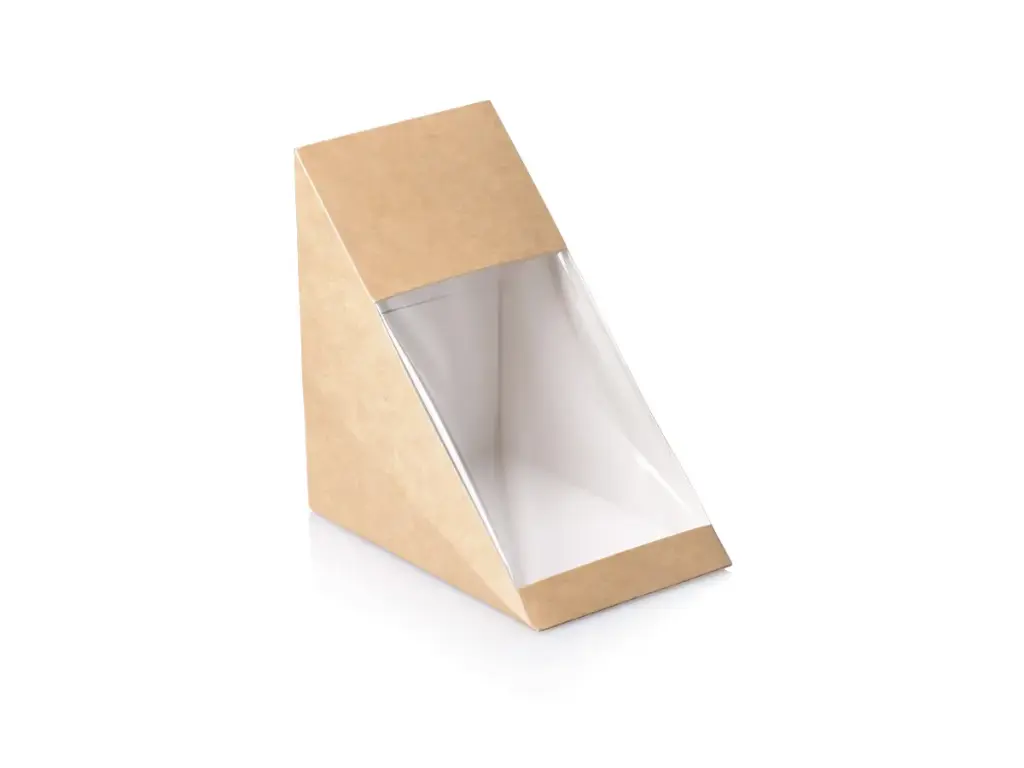 Sandwich: Paper Box with PET Window, inner White (500's)