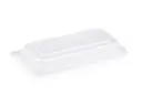 Deli Trays: Sugarcane Snack PET Lid (Rectangle) - 23cm x 12cm