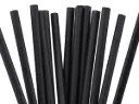 BioStraw™: 8mm - Unwrapped PLA (500's) - AJ (Black)