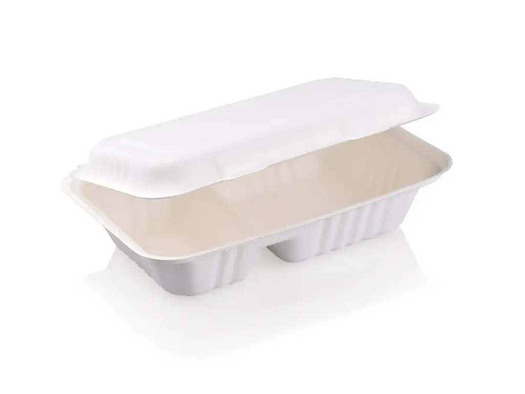 Lunch Box: Sugarcane Rectangle - 1L2C (2 Compartment)