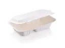 Lunch Box: Sugarcane Rectangle - 1L2C (2 Compartment)