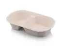 Meal Container: Sugarcane Oval - 850ml 2C 