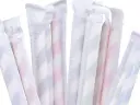 Straw: Paper Straws - 10mm Wrapped (1000's)