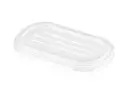 Meal Container: Sugarcane Oval - (850-1L) Multi-Fit LID (PET) 