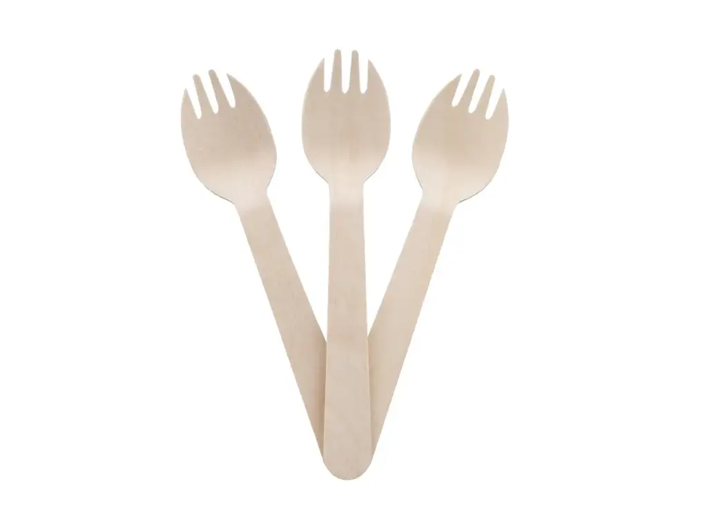 Cutlery: Birchwood - 14cm Cocktail Spork 
