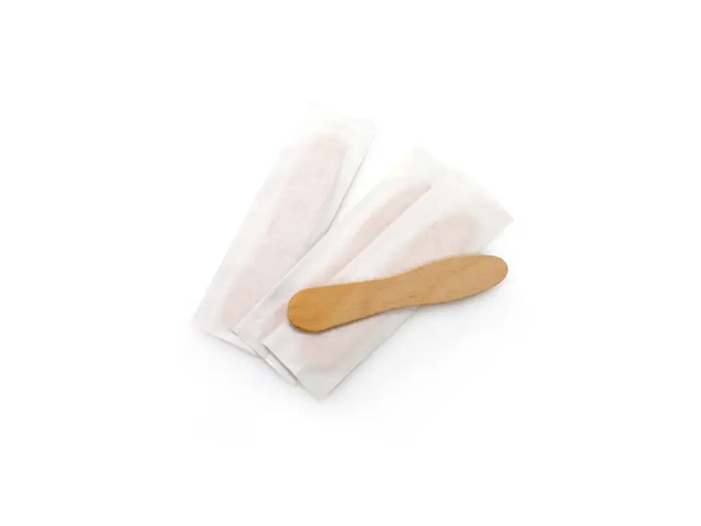 Ice Cream - Paddle: Birchwood - 7.5cm Hourglass - Wrapped (Bulk)