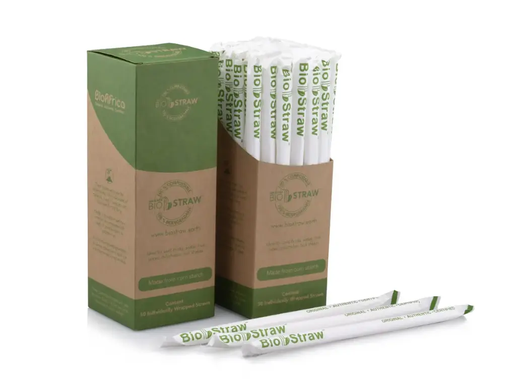 BioStraw™: 10mm - Wrapped PLA - Dispenser Box (50's) - AJ