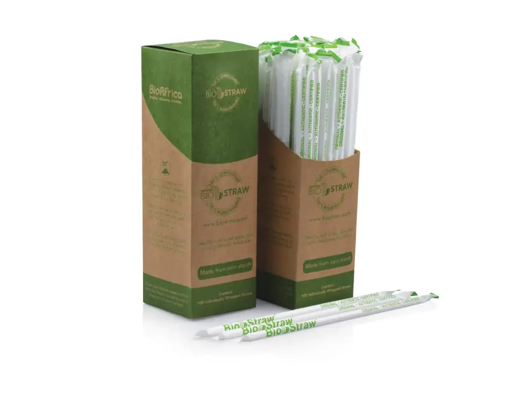 BioStraw™: 6mm - Wrapped PLA - Dispenser Box (100's) - CCP