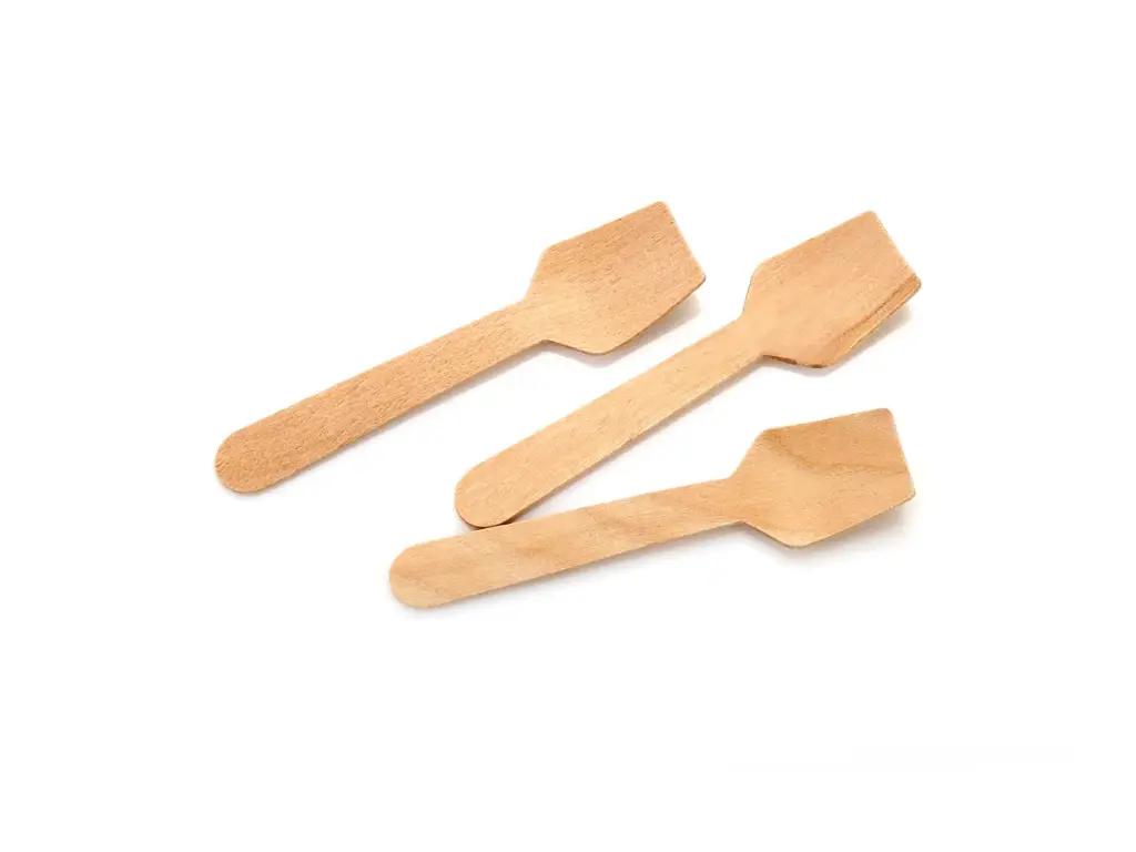 Ice Cream - Paddle: Birchwood - 9.5cm Square Spoon SCOOP (100's)
